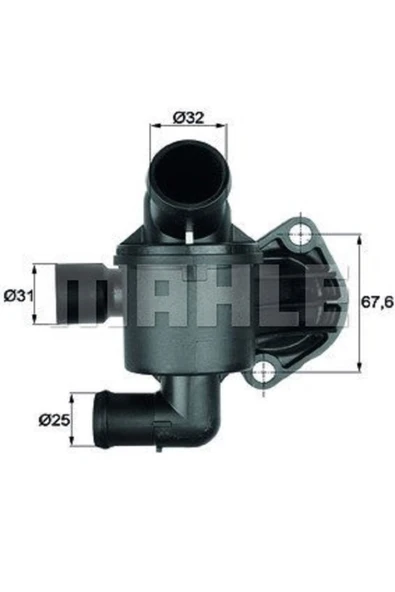 Mahle TI3587 TERMOSTAT KOMPLE 87°C AMAROK CRAFTER CKUB CSLB CDCA ürün görseli 1