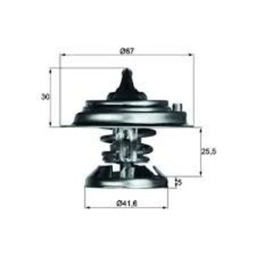 Mahle TX2975D TERMOSTAT MERCEDES-BENZ SALOON W124 75C ürün görseli 1