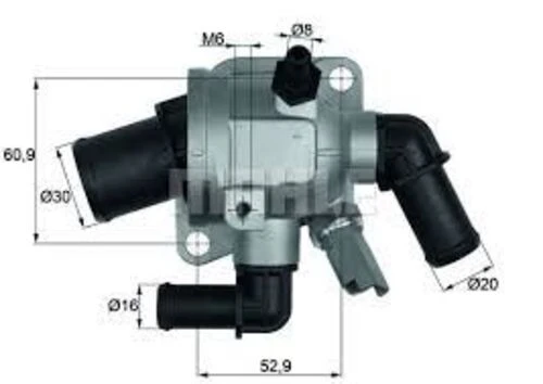 Mahle TI16688 TERMOSTAT KOMPLE FIAT PUNTO 188_ 88C ürün görseli 1