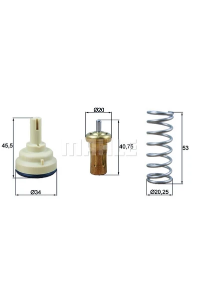 Mahle TX20980D Tx20980d Termostat 90c Passat Touran 1.4tsı Cdga ürün görseli 1