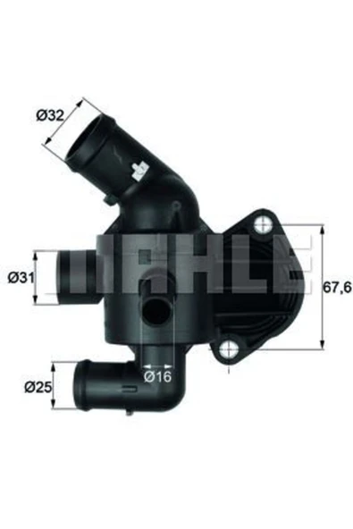 Mahle TI1592 TERMOSTAT 92°C POLO GOLF VI-JETTA PASSAT A3 CADDY 1. ürün görseli 1