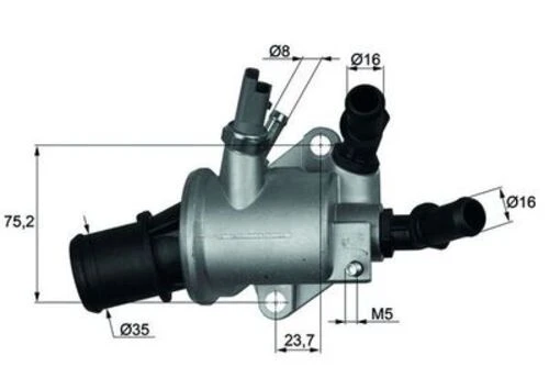 Mahle TI14388 -knecht-behr Tı14388 Termostat 88 Astra H Vectra C Zafira B Signum Z19dt Z19dth Alfa 159 Grande Punto Croma 55202510 ürün görseli 1