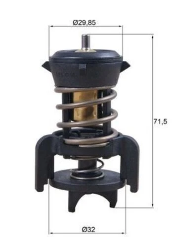 Mahle TX25194D -knecht-behr Tx25194d Termostat Thermostat Insert 04l121113c ürün görseli 1