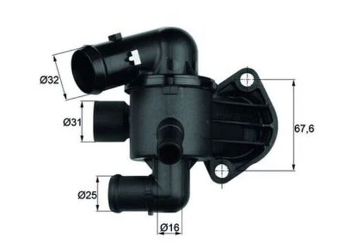 Mahle TI3387 -knecht-behr Tı3387 Termostat 87 -102 Golf Vı Jetta Passat Tiguan Altea Leon Octavia Superb Yeti 2.0tdı Cbaa Cbab Cffa Cdma Cbbb 03l121111ac ürün görseli 1