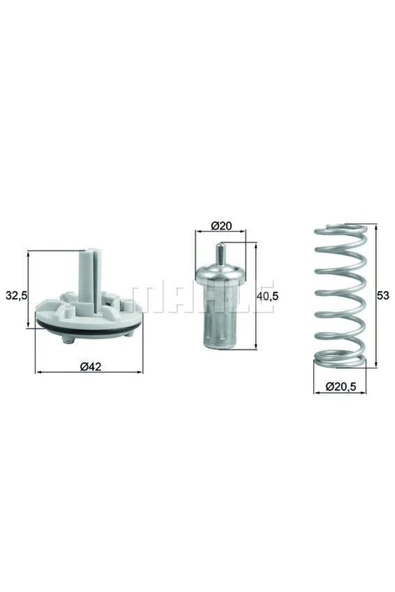 Mahle TX18380D Termostat Komple 80c Golf V -jetta 11-touran 10-15 Fabıa 10-15 Ibıza 09- ürün görseli 1