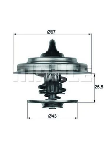 Mahle TX1879 Tx1879 Termostat Frontera 96-99 Voyager Jeep Grand Cherokee 518002328 ürün görseli 1