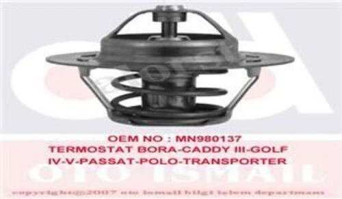 Vernet TH627687 Termostat Bora Caddy Golf Passat Polo T5 Sharan Octavia Fabia Toledo Ibiza Cordoba A3 A4 A6 Tt ürün görseli 1