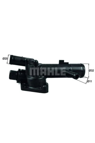 Mahle TI21583 TERMOSTAT KOMPLE 83°C DUSTER 10-KANGOO CLIO II LOGA ürün görseli 1