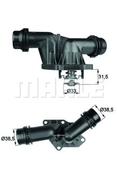 Mahle TI2585 TERMOSTAT KOMPLE BMW E46 318D 01-05 E46 318 TD 320D ürün görseli 1