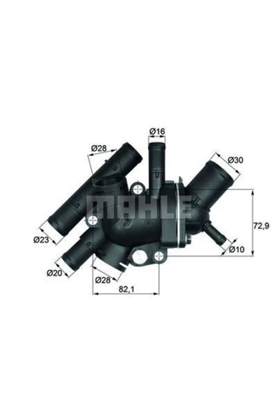 Mahle TI13488 TERMOSTAT KOMPLE 88°C KOMPLE KANGOO MEGANE CLIO II ürün görseli 1