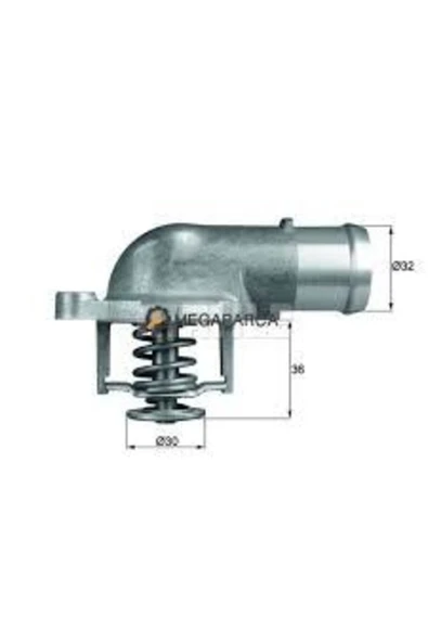 Mahle TI21287D TERMOSTAT KOMPLE 87°C TRANSPORTER T5 MUTIVAN V TOU ürün görseli 1