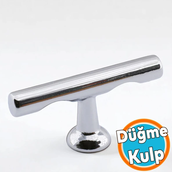 Düğme Dolap Mobilya Mutfak Dolabı Çekmece Dolap Kapak Kulpu Kulpları Kulbu Metal Kulp Krom ürün görseli 1