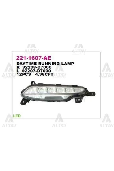 DEPO 2211607RAE Gündüz Sürüş Lambası Sağ Hyundai Tucson 15- ürün görseli 1