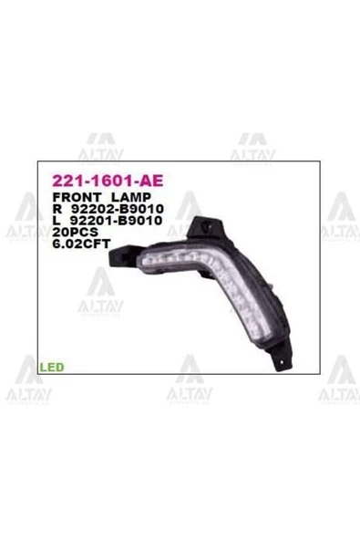 DEPO 2211601LAE Gündüz Sürüş Lambası Sol Led Hyundai I10 13- ürün görseli 1
