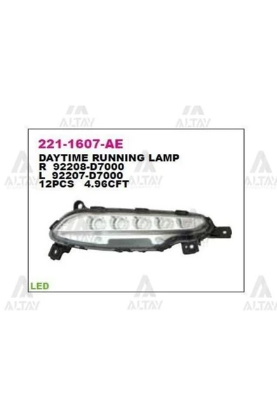 DEPO 2211607LAE Gündüz Sürüş Lambası Sol Hyundai Tucson 15- ürün görseli 1