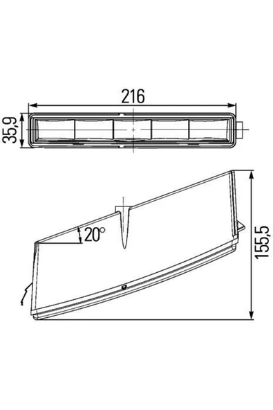 Hella 2PT010043041 Gündüz Sürüş Lambasi Daf ürün görseli 1