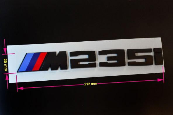 BMW M235i YAZI SİYAH ürün görseli 1