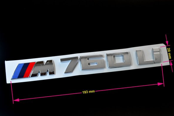 BMW M760Li BAGAJ YAZISI ürün görseli 1