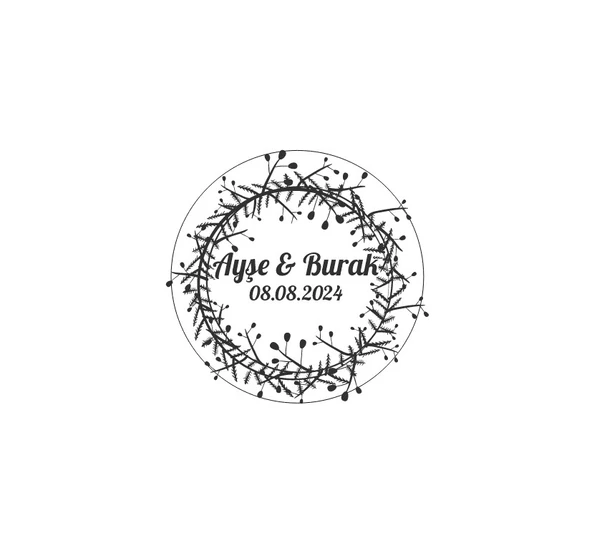 Noel Temalı Meyveli Yuvarlak Etiket Kına Nişan Düğün 3x3 cm özel etiket / 50 adet sticker ürün görseli 1