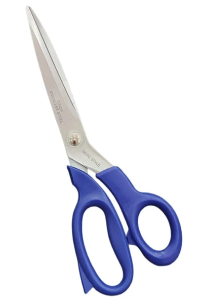 MORESTYLE 2090-9-9 İnç Kumaş Kesim Makası Mavi Saplı ürün görseli 1