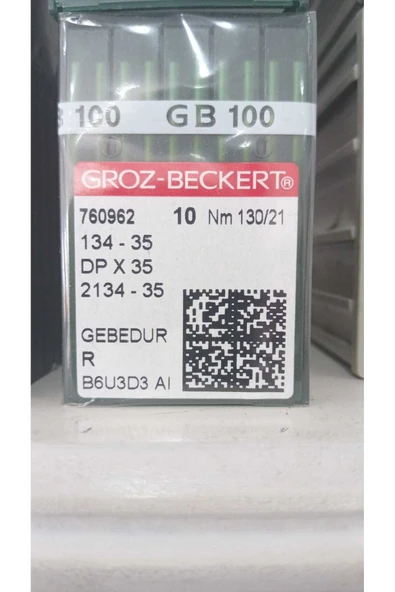 GROZ BECKERT KOLLU MAKİNE BALTALI İĞNESİ 130/21 ürün görseli 1