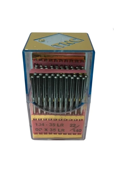 Saya Baltalı Yanmaz Dikiş İğnesi /134-35LR(DPX35) PVD 22/140 100ADET ürün görseli 1