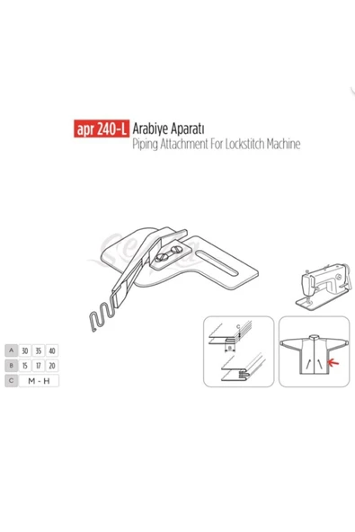 Arabiye Aparatı 20x10mm / APR 240-L ürün görseli 1