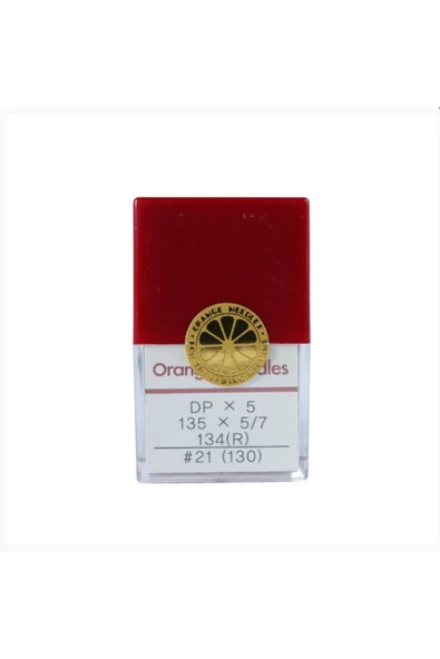 Orange Needles Dp5 135x5/7 134(R) #21 (130) Kalın Dip 100lü paket ürün görseli 1