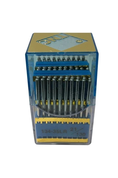 Saya Baltalı Yanmaz Dikiş İğnesi /134-35LR(DPX35) PVD 21/130 100ADET ürün görseli 1