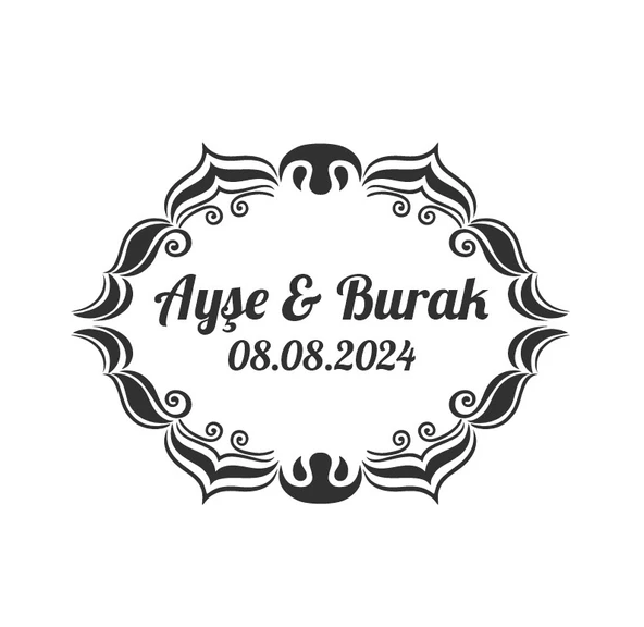 Kış Meyveli Yapraklı Yuvarlak Etiket Kına Nişan Düğün 3x3 cm özel etiket / 50 adet sticker ürün görseli 1