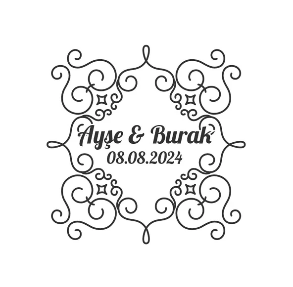 Kış Yaprakları ve Meyveli Yuvarlak Etiket Kına Nişan Düğün 3x3 cm özel etiket / 50 adet sticker ürün görseli 1