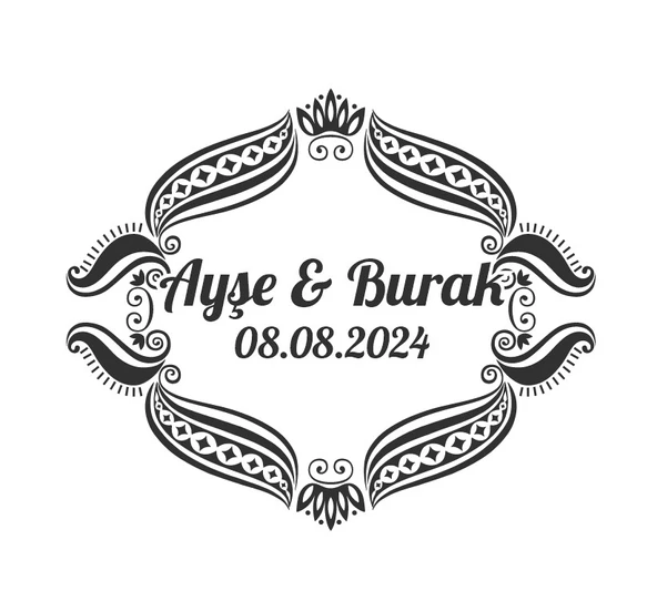 Kış Yapraklı ve Meyveli Dikdörtgen Etiket Kına Nişan Düğün 3x3 cm özel etiket / 50 adet sticker ürün görseli 1