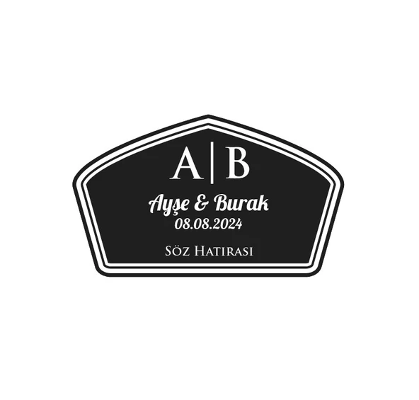 Yuvarlak Geyikli Kış Etiketi Kına Nişan Düğün 3x3 cm özel etiket / 50 adet sticker ürün görseli 1