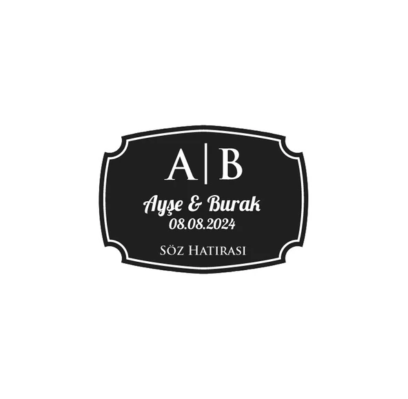 Noel Temalı Meyveli Yuvarlak Etiket Kına Nişan Düğün 3x3 cm özel etiket / 50 adet sticker ürün görseli 1