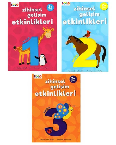 Eolo 2 Yaş Zihinsel Gelişim Etkinlikleri 3lü Set ürün görseli 1