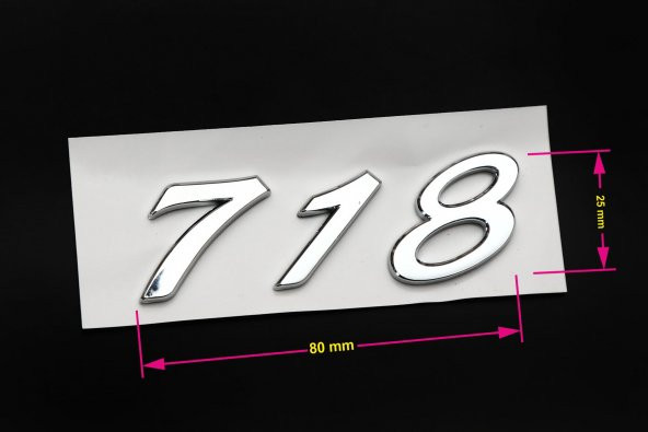 PORSCHE 718 YAZI ürün görseli 1