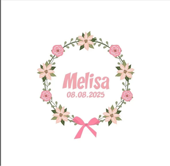 Damla Motifli Kare Mühür Kına Nişan Düğün 3x3 cm özel etiket / 50 adet sticker ürün görseli 1