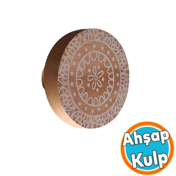 Ahşap Kulp Düğme Çiçek Desenli Mobilya Dolabı Dolap Çocuk Odası Çekmece Mutfak Kulpu Kulbu Kulpları ürün görseli 1