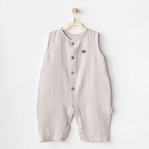 Andywawa Ac25883 Müslin Home Bebe Tulum Beige ürün görseli 1