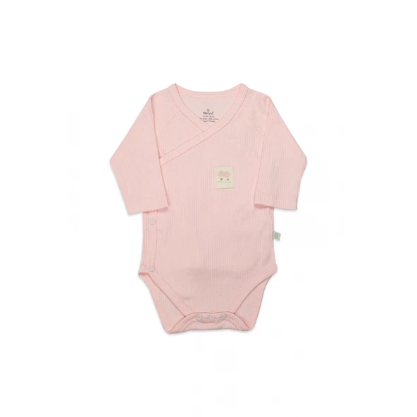 Bistyle Organic Modal Flying Balloons Kruvaze Uzun Kol Body Bs17121 Pembe ürün görseli 1
