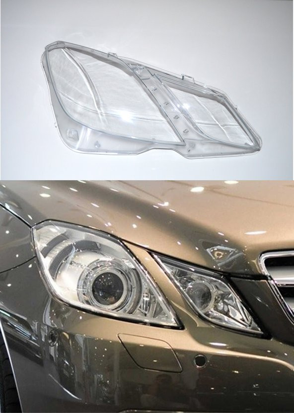 MERCEDES E SERİSİ W207 COUPE-CABRİO MAKYAJSIZ FAR CAMI SAĞ 10-13 ürün görseli 1