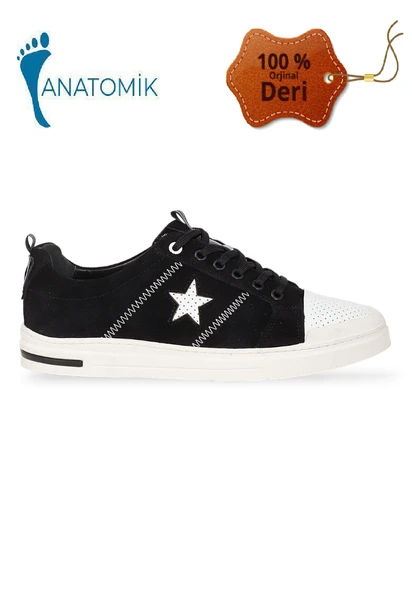 Konfores 1989-573219 Hakiki Deri Anatomik Tabanlı Erkek Sneakers Ayakkabı ürün görseli 1