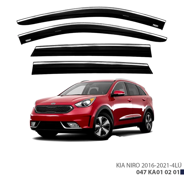 KIA NIRO KROMLU CAM RÜZGARLIĞI 2016 2017 2018 2019 2020 2021 ürün görseli 1
