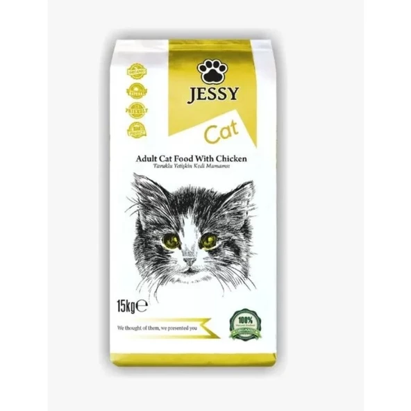 Jessy Tavuklu Yetişkin Kedi Maması 15 Kg ürün görseli 1