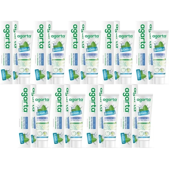 Agarta Doğal Diş Macunu 100ML Naneli (9 Lu Set) ürün görseli 1
