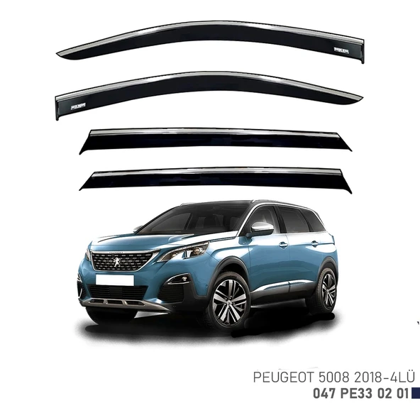 PEUGEOT 5008 KROMLU CAM RÜZGARLIĞI 2018 2019 2020 2021 2022 2023 2024 2025 ürün görseli 1