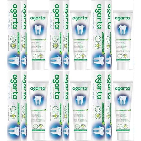 Agarta Doğal Diş Macunu 100ML Bitki Özlü (6 Lı Set) ürün görseli 1