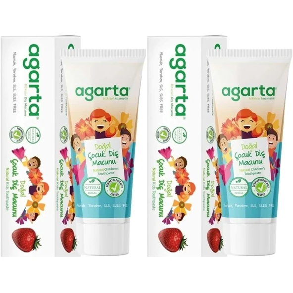 Agarta Doğal Diş Macunu 75ML Çocuk (2 Li Set) ürün görseli 1
