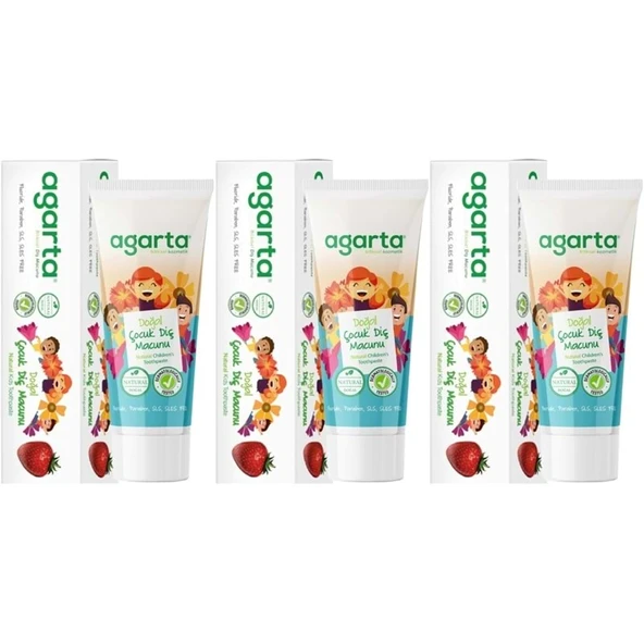 Agarta Doğal Diş Macunu 75ML Çocuk (3 Lü Set) ürün görseli 1