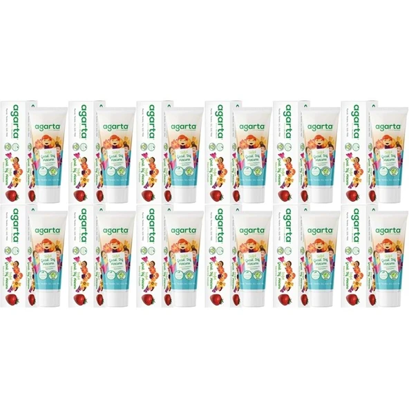Agarta Doğal Diş Macunu 75ML Çocuk (12 Li Set) ürün görseli 1